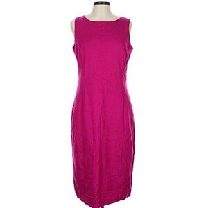 Talbots Sleeveless Ponte Knit Shift Dress in Light Red Purple